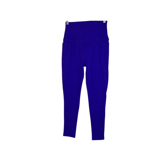 Beyond Yoga Pants - Beyond Yoga‎ High Waisted Leggings Size M Purple Pockets Gym Athleisure EUC